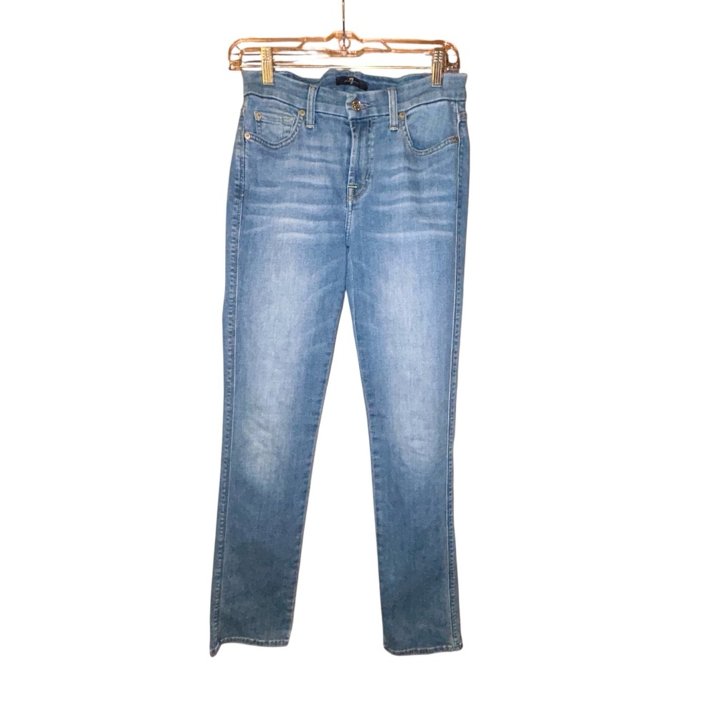 7 For All Mankind Kimmie Straight Jeans Women’s Size 28 Stretch Denim